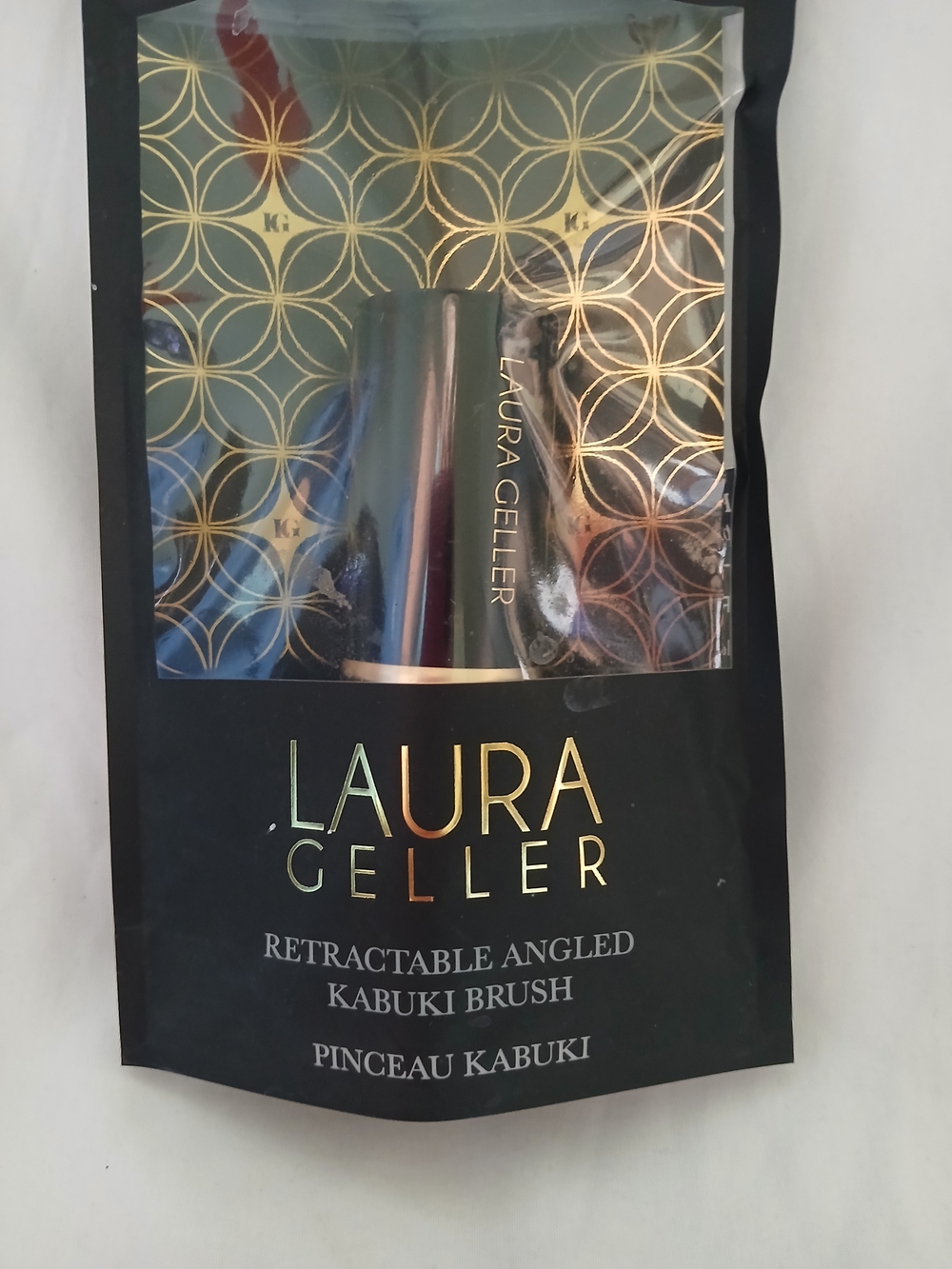 Laura Geller Black and Gold Retractable Kabuki Brush